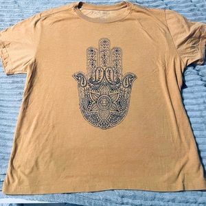 Lucky Brand Mustard  T shirt